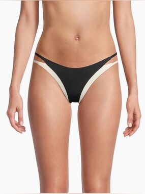 L*space Billie bottom bitsy in black and off white size L